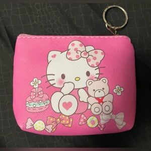 Hello Kitty Faux Leather Zippered Coin Purse